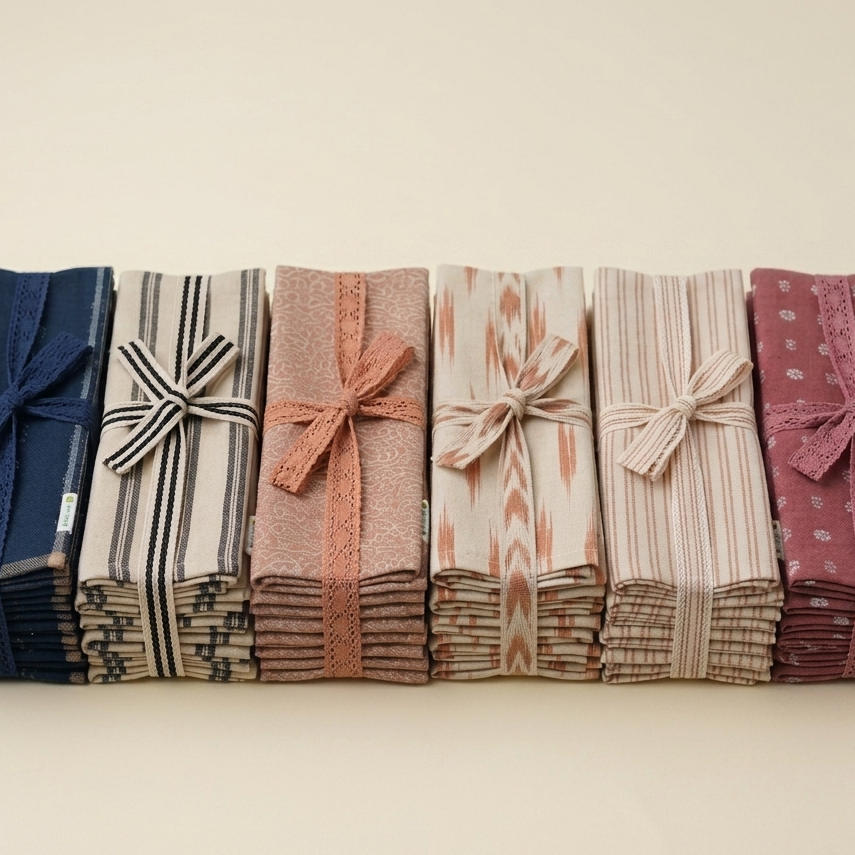 Organic Handloom Cotton Napkins Collection