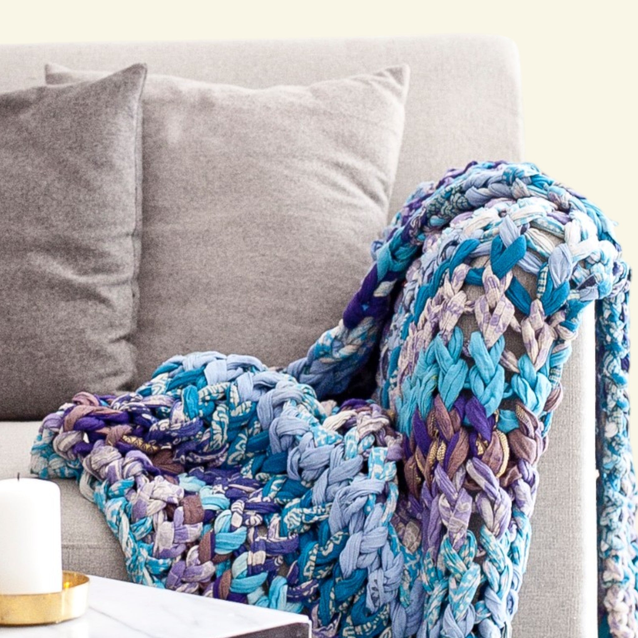 Chunky Knit Blues