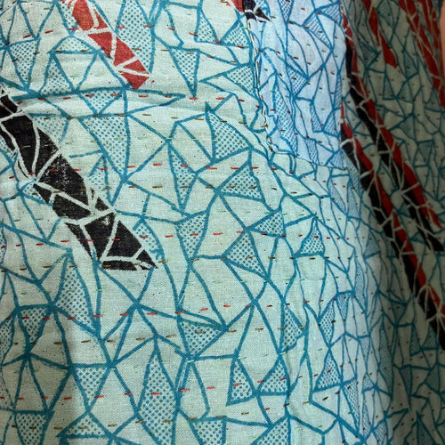Cotton in Blue-Brown