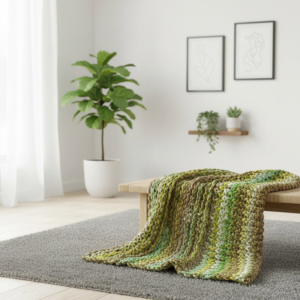 Chunky Knit Light Green