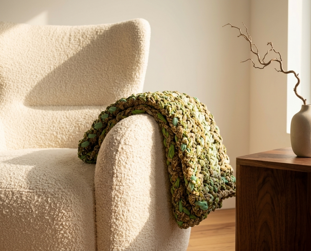 Chunky Knit Light Green