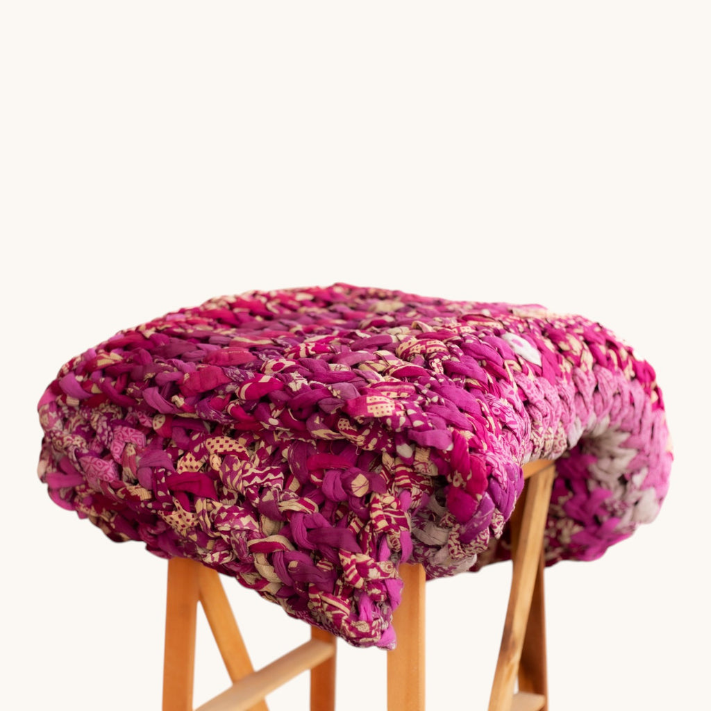 Chunky Knit Hot Pink