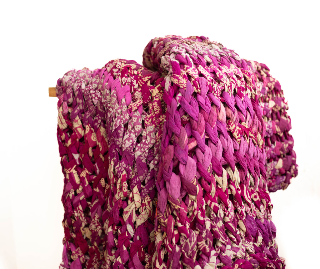 Chunky Knit Hot Pink