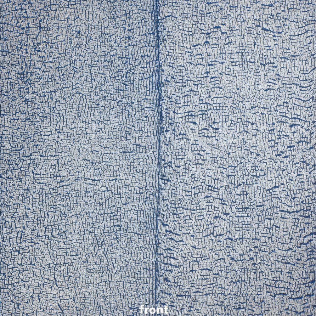 Textured blue fabric with a subtle pattern