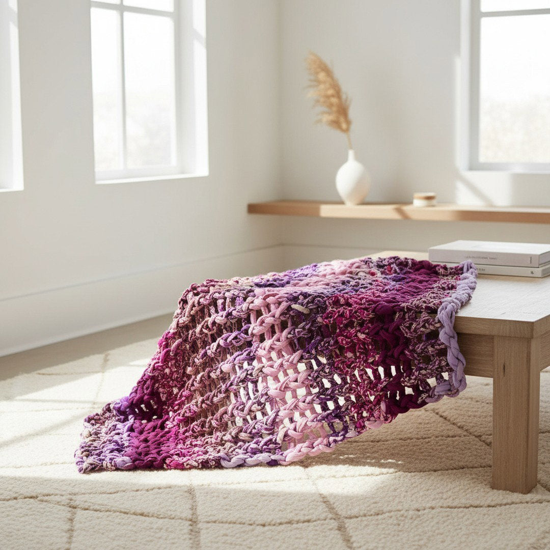 Chunky Knit Purple